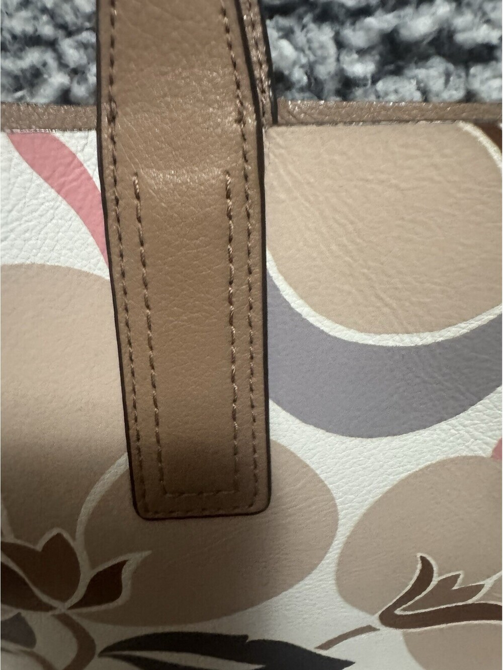Kate Spade Arch Place Mya Breezy Floral Reversible Coated Canvas Tote + Pouch NE - Picture 9 of 15